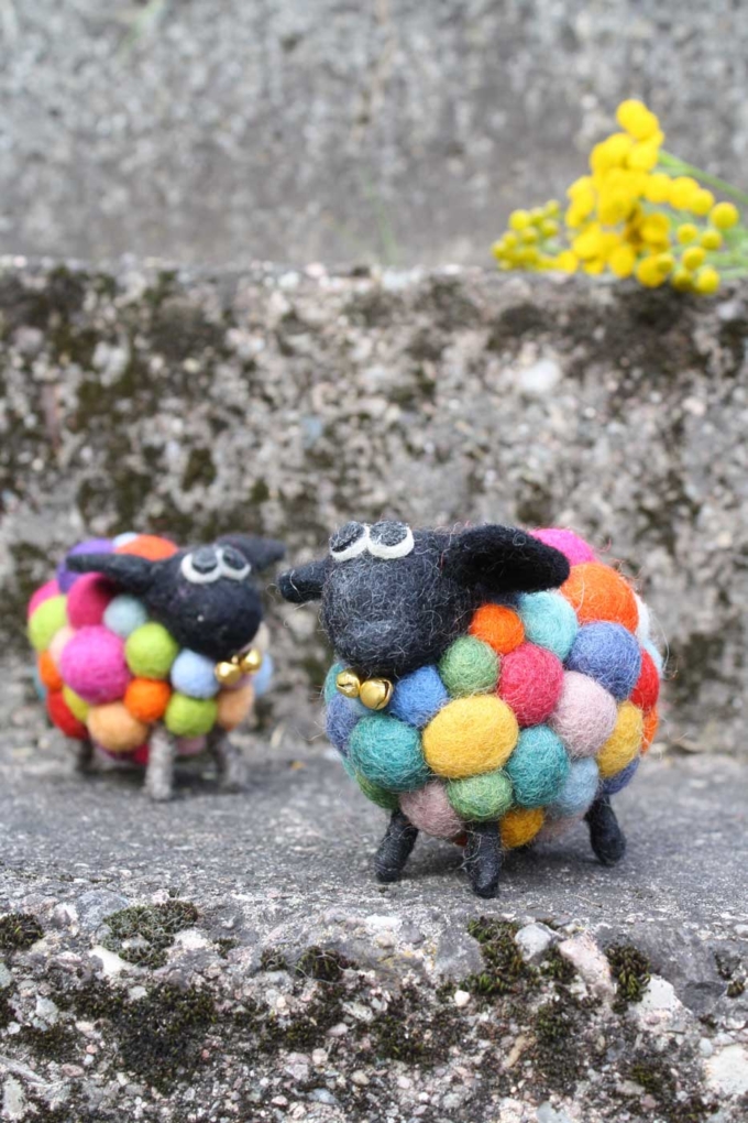 Filztier BUNTES SCHAF – Bild 5