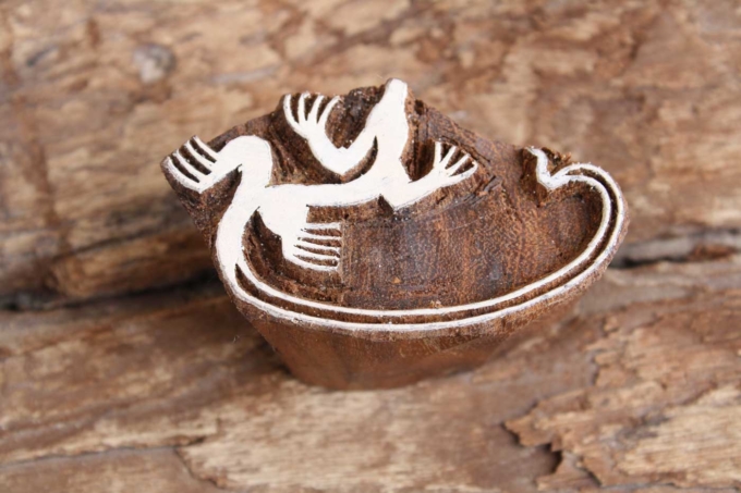 Holzstempel GECKO – Bild 3