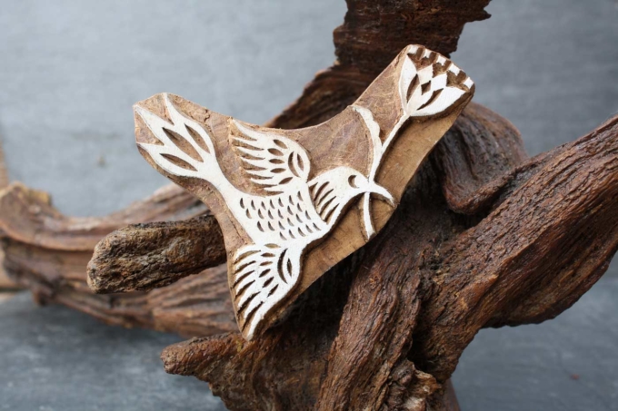 Holzstempel KOLIBRI