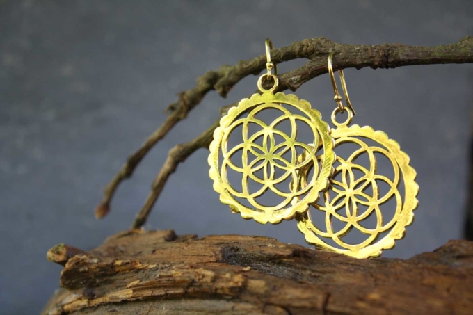 Ohrringe BLUME DES LEBENS | Gold