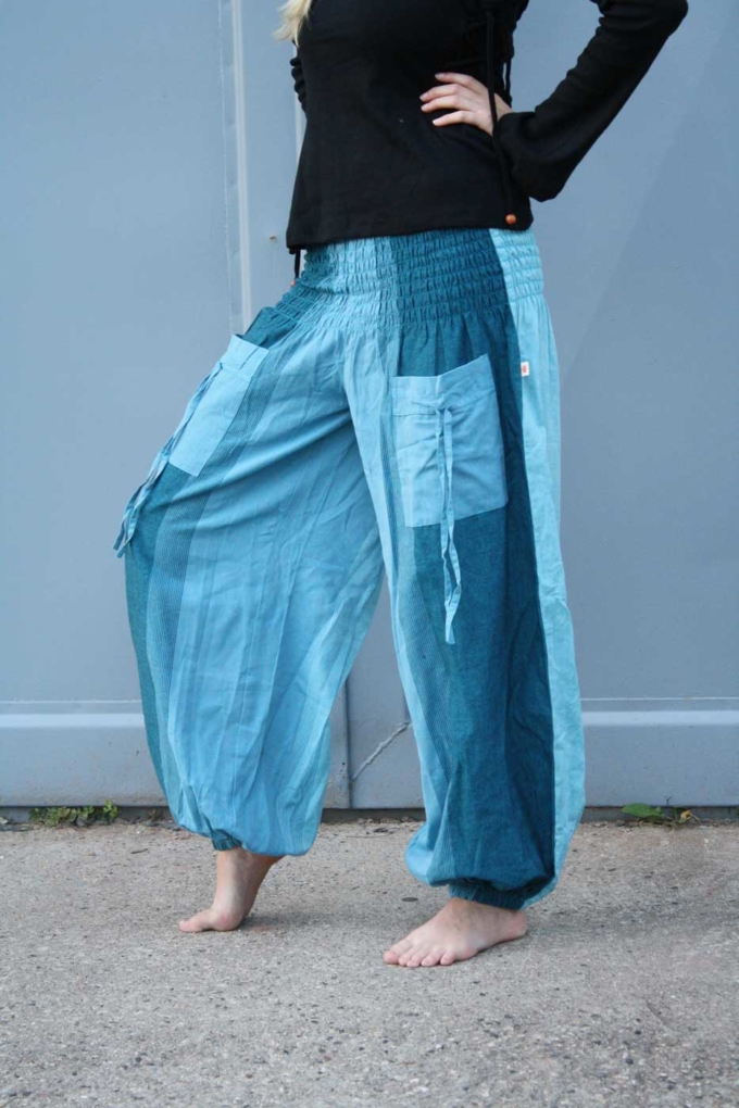 Pumphose Yogahose FLOW | Blau – Bild 2