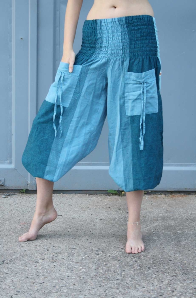 Pumphose Yogahose FLOW | Blau – Bild 4
