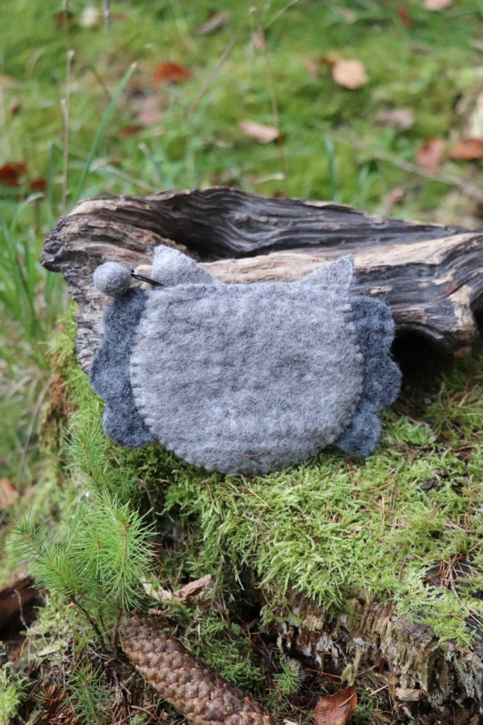 Filztäschchen ELLA  grau – Bild 2