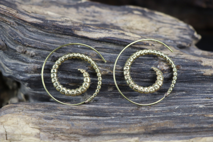 Ohrhänger SPIRAL BODY Gold