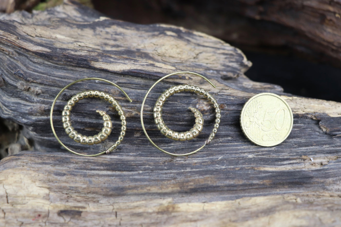 Ohrhänger SPIRAL BODY Gold – Bild 5