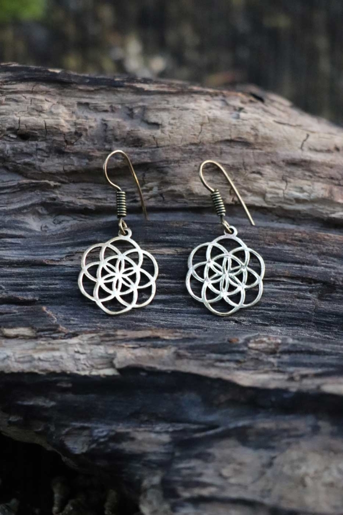 Ohrringe SAMEN DES LEBENS | Gold