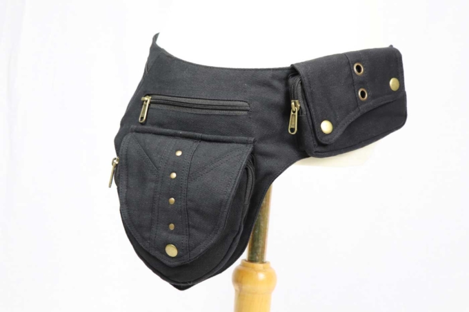 Gürteltasche Bauchtasche NACHT Unisex | Schwarz – Bild 5