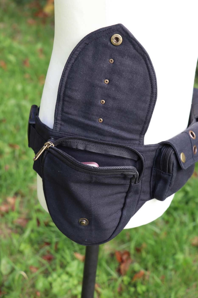 Gürteltasche MYTHOS Bauchtasche Unisex | Schwarz – Bild 4