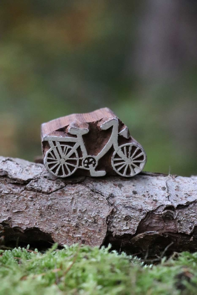 Holz Stempel FAHRRAD – Bild 3