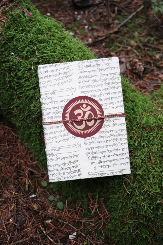 Notizbuch OM Big  natur | gold | bordeaux