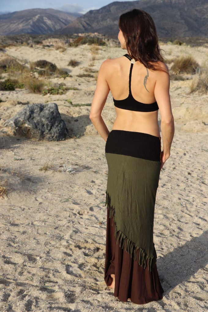 Yoga Sport Oberteil FLOWER OF LIFE Bustier Top Schwarz – Bild 4
