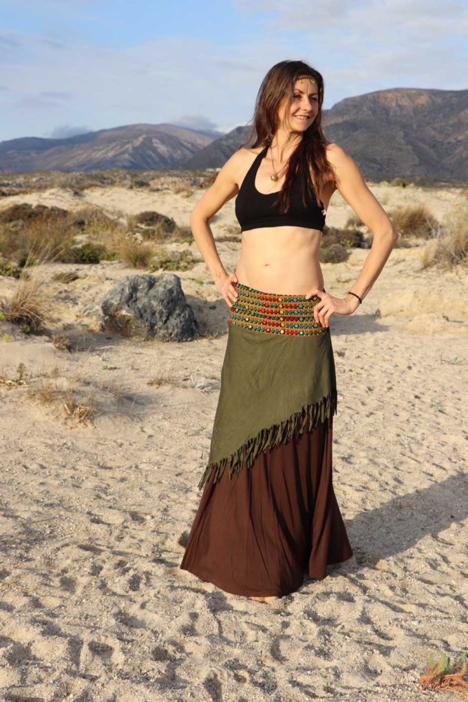 Yoga Sport Oberteil FLOWER OF LIFE Bustier Top Schwarz – Bild 5