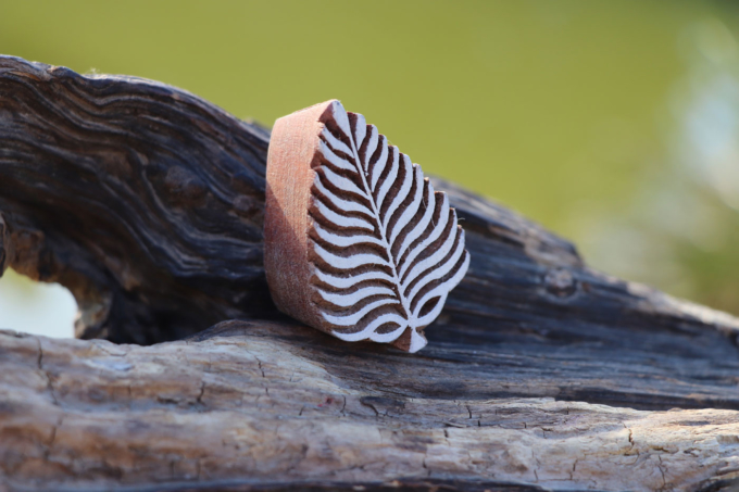 Holz Stempel  BLATT – Bild 2