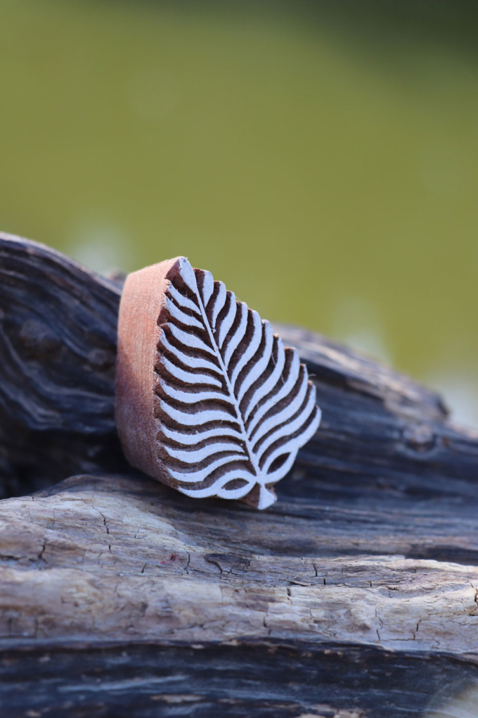 Holz Stempel  BLATT – Bild 4