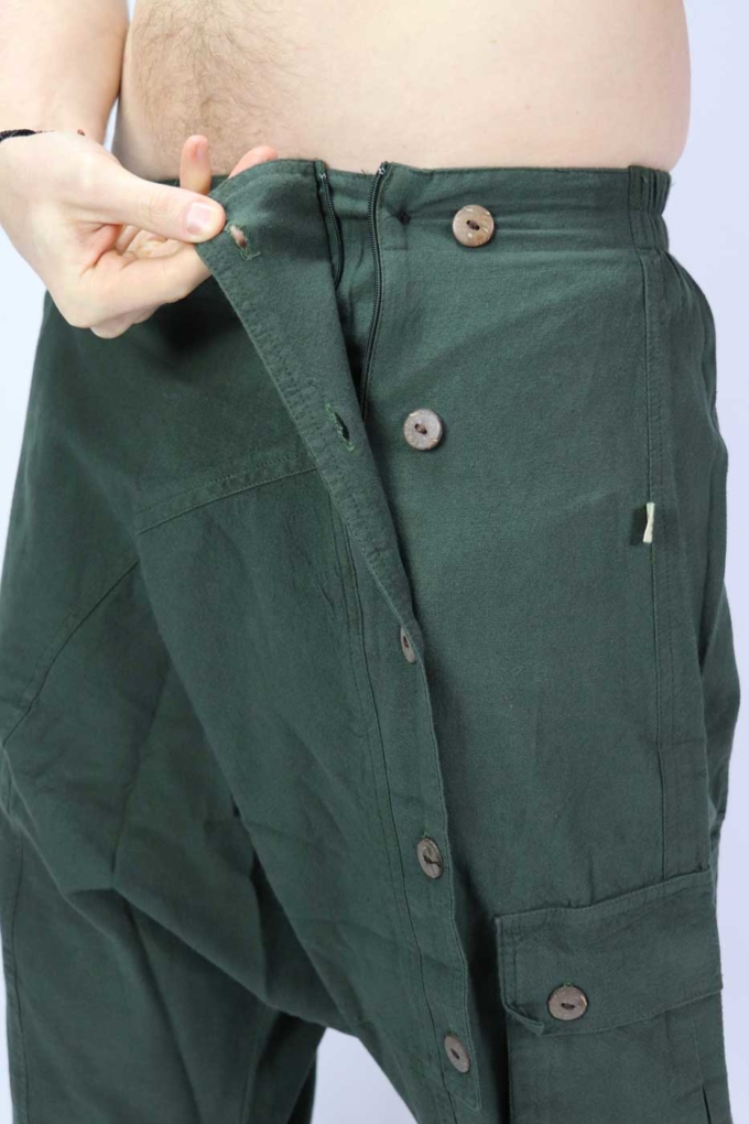 Haremshose Sarouel | Unisex | Army Green – Bild 5
