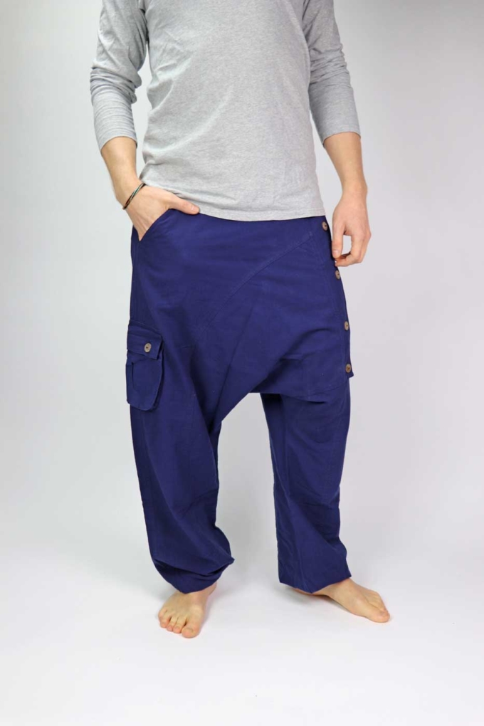 Haremshose Sarouel Unisex | Dunkelblau – Bild 4