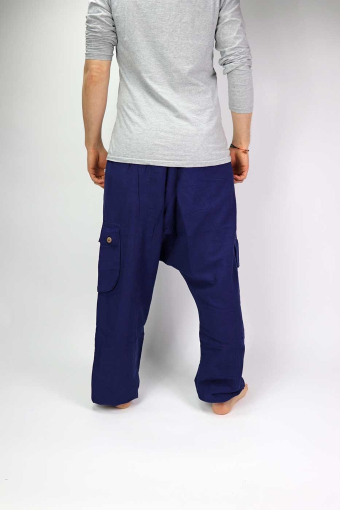 Haremshose Sarouel Unisex | Dunkelblau – Bild 2