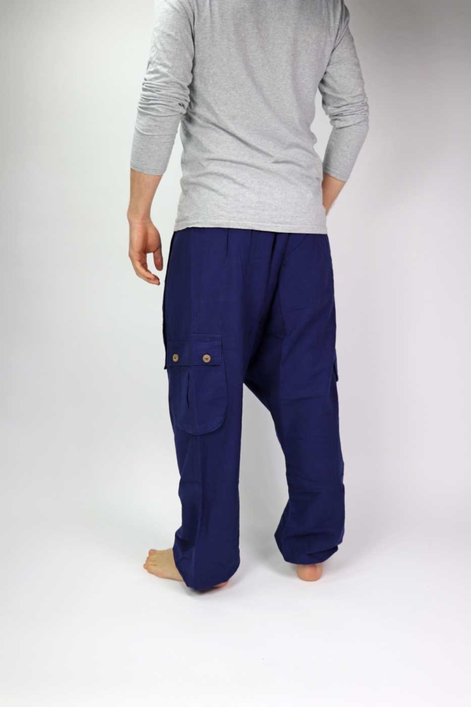 Haremshose Sarouel Unisex | Dunkelblau – Bild 3