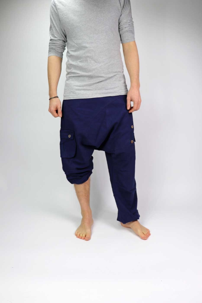 Haremshose Sarouel Unisex | Dunkelblau – Bild 6