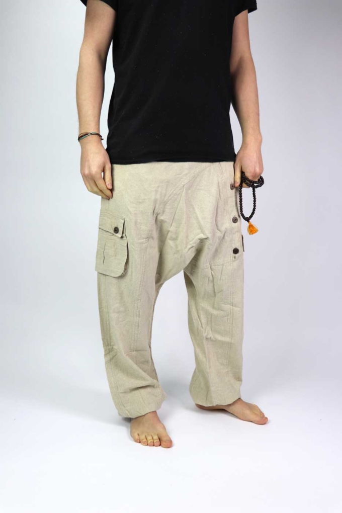 Haremshose Sarouel Unisex Natur