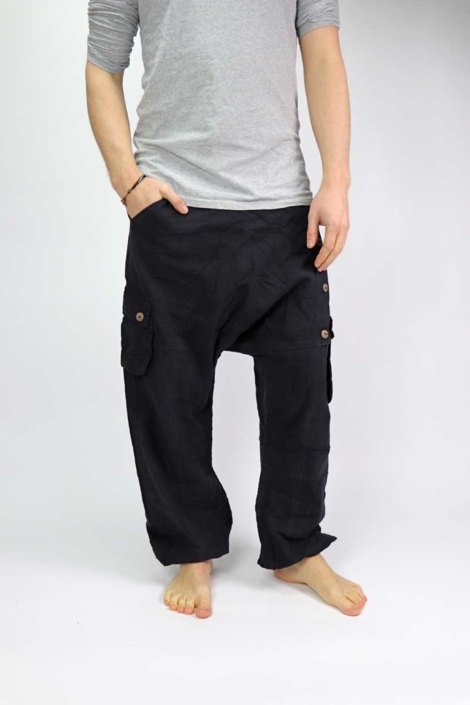 Haremshose Sarouel | Unisex | Schwarz