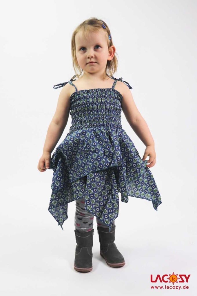 Kids Zipfelkleidchen / Rock Blau
