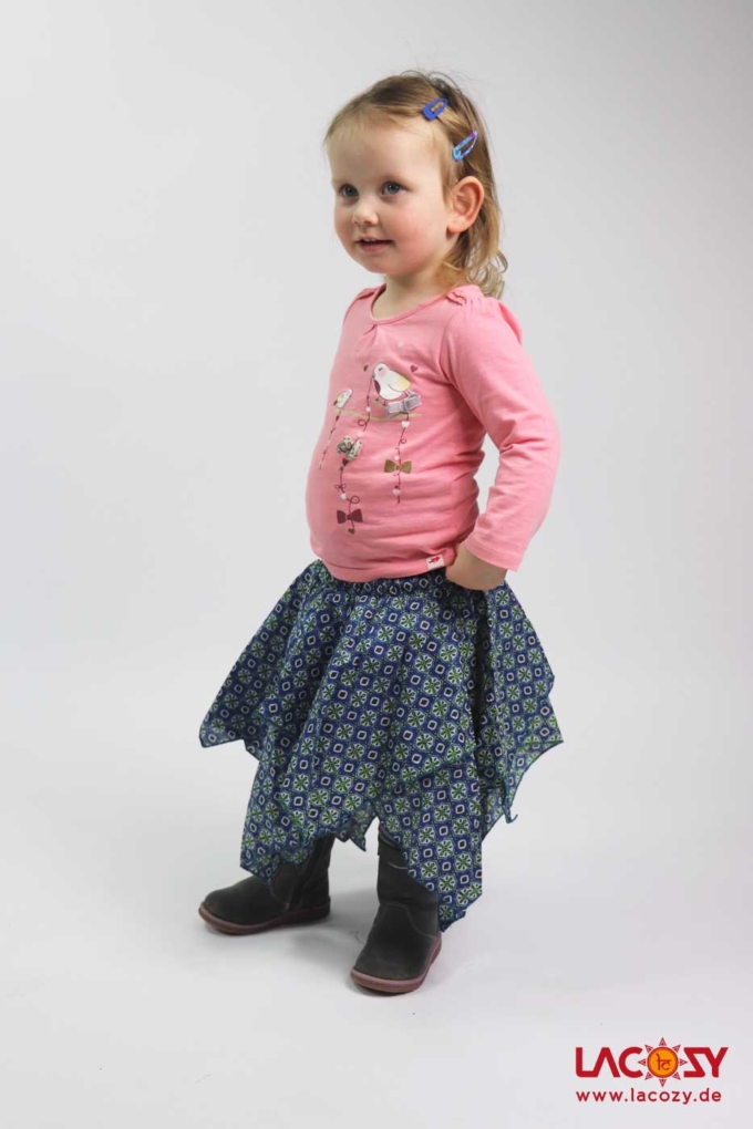 Kids Zipfelkleidchen / Rock Blau – Bild 2