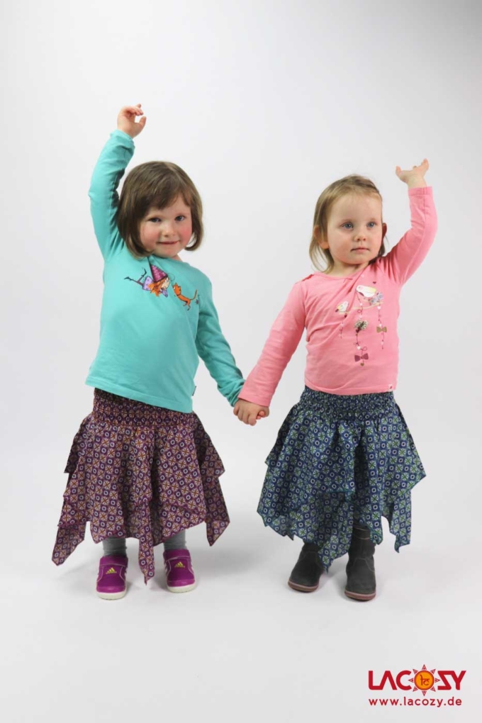 Kids Zipfelkleidchen / Rock Blau – Bild 6