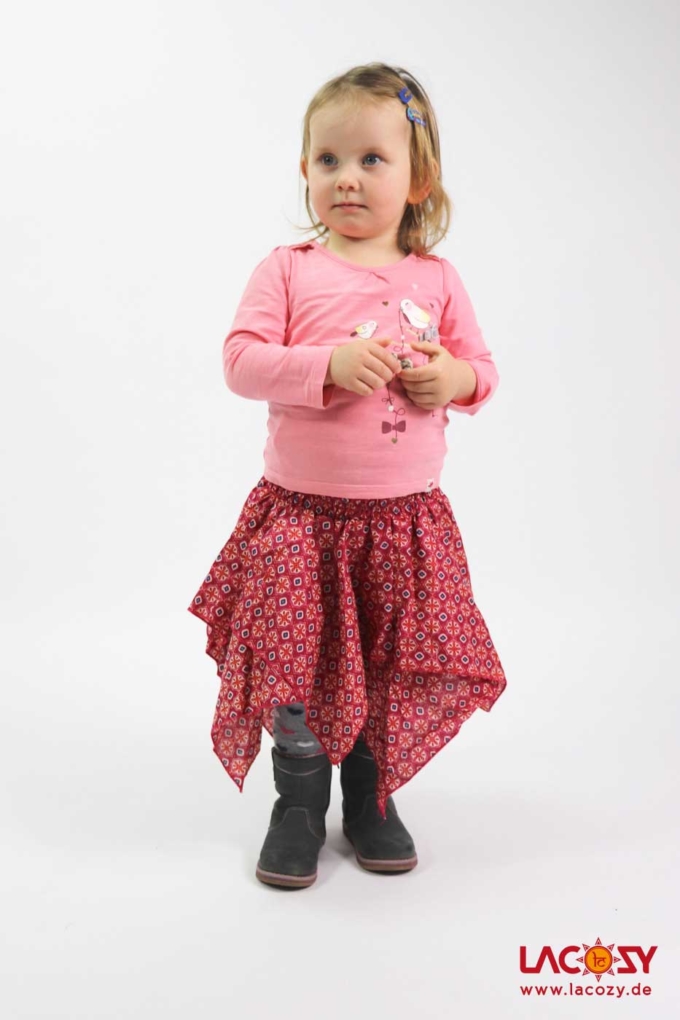 Kinder Zipfelkleidchen / Rock ROSA