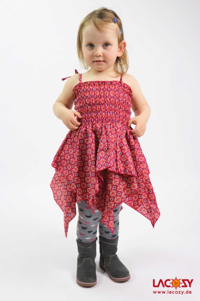 Kinder Zipfelkleidchen / Rock ROSA – Bild 2