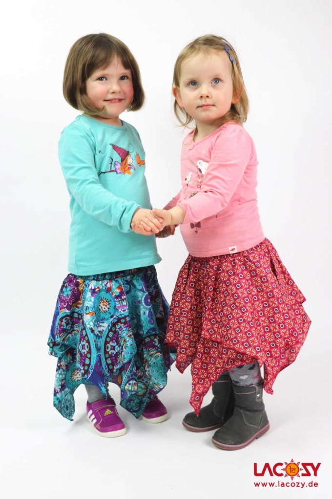Kinder Zipfelkleidchen / Rock ROSA – Bild 5