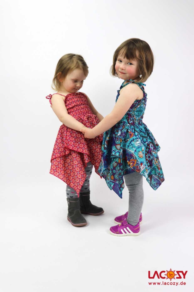 Kinder Zipfelkleidchen / Rock Türkis – Bild 4