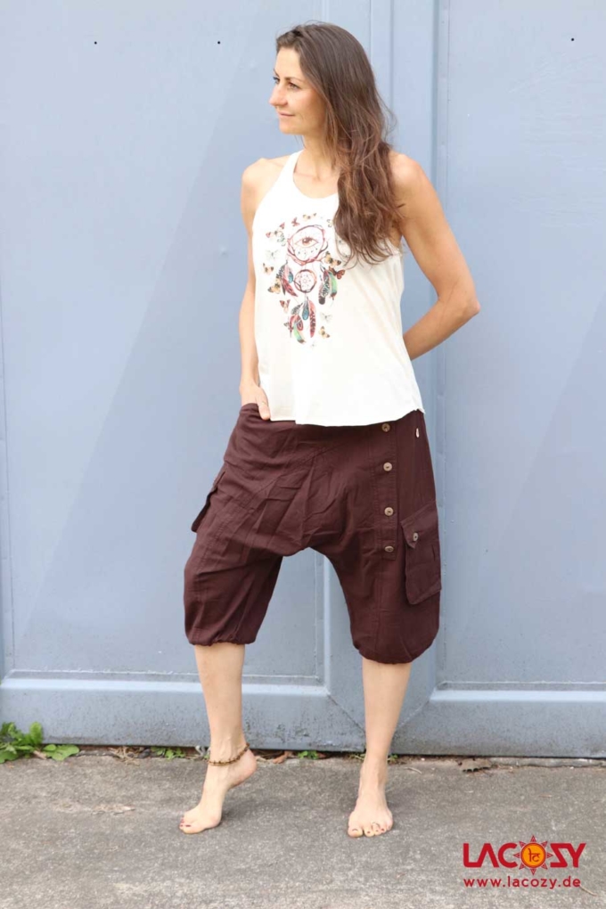Kurze Afghani Unisex | Braun – Bild 4