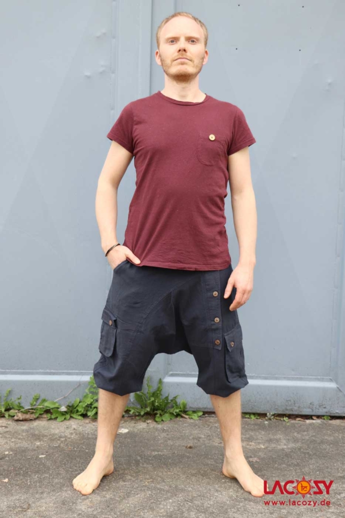 Kurze Afghani Unisex Dunkelgrau