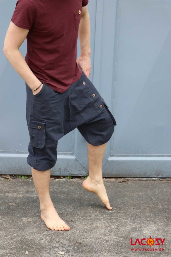 Kurze Afghani Unisex Dunkelgrau – Bild 4