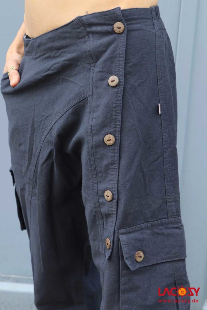 Kurze Afghani Unisex Dunkelgrau – Bild 4