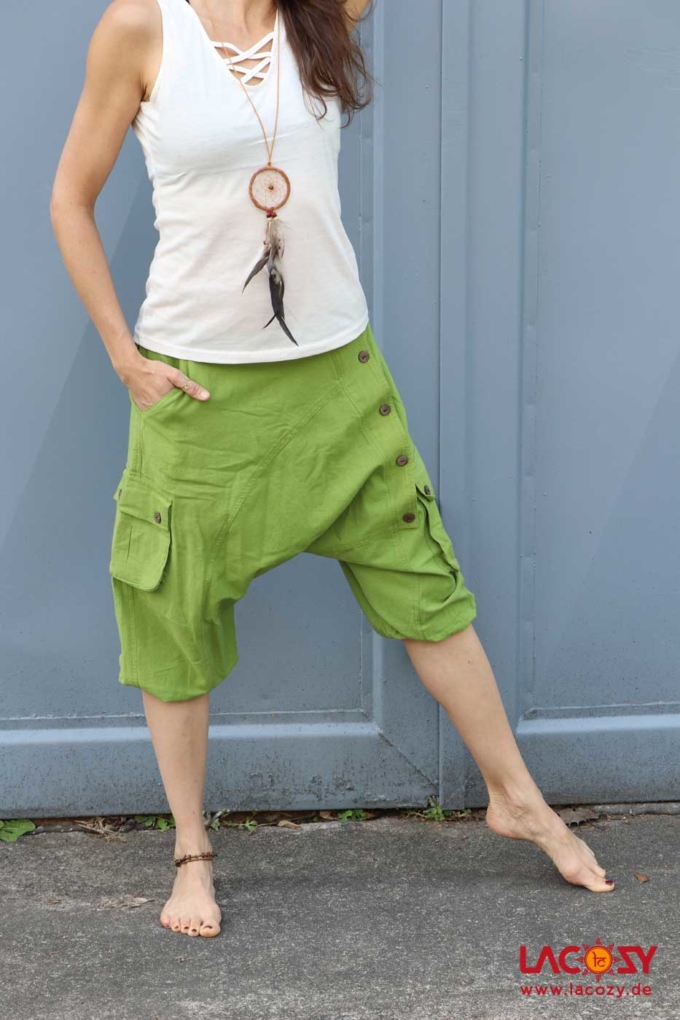 Kurze Afghani Sarouel Unisex Lemon – Bild 2