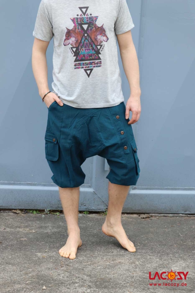 Kurze Afghani | Unisex | Petrol – Bild 4