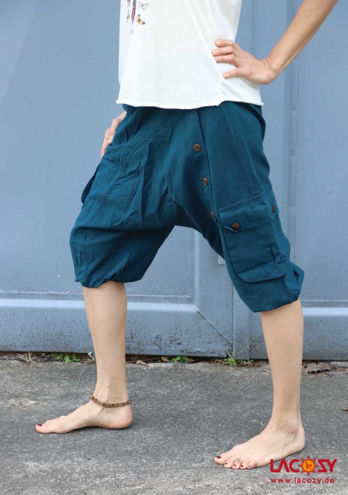 Kurze Afghani Sarouel | Unisex | Petrol – Bild 5
