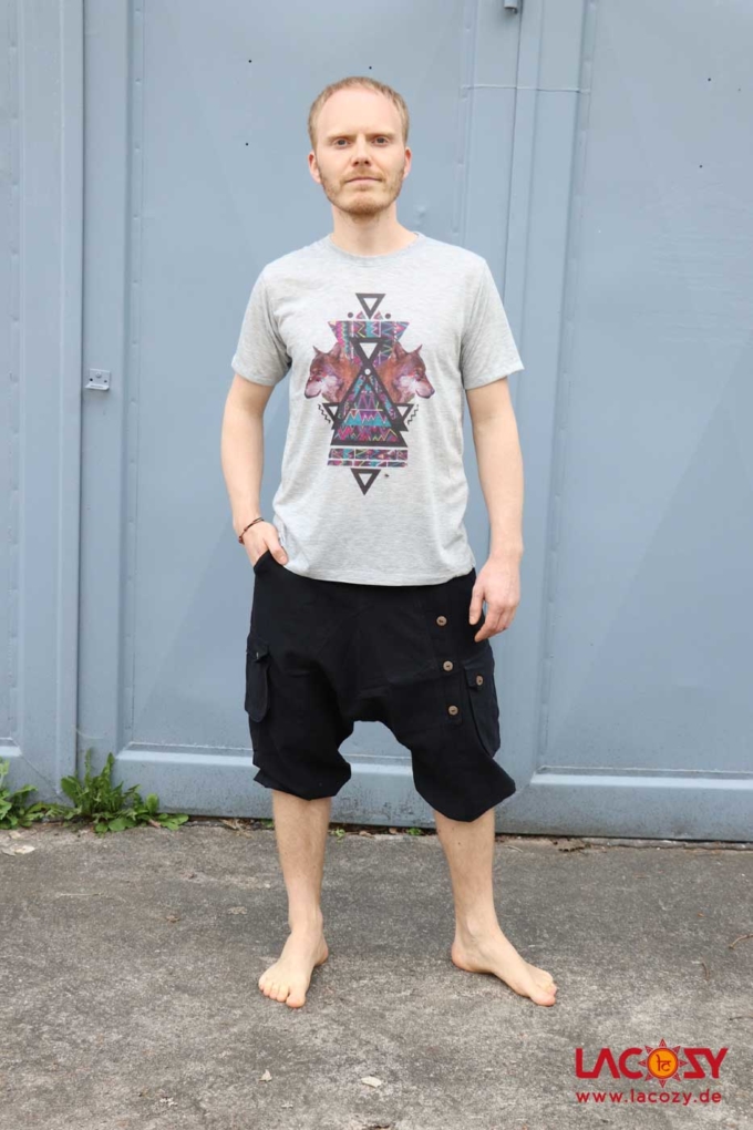 Kurze Afghani Unisex Schwarz