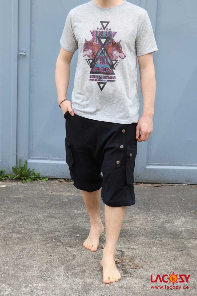 Kurze Afghani Unisex Schwarz – Bild 5