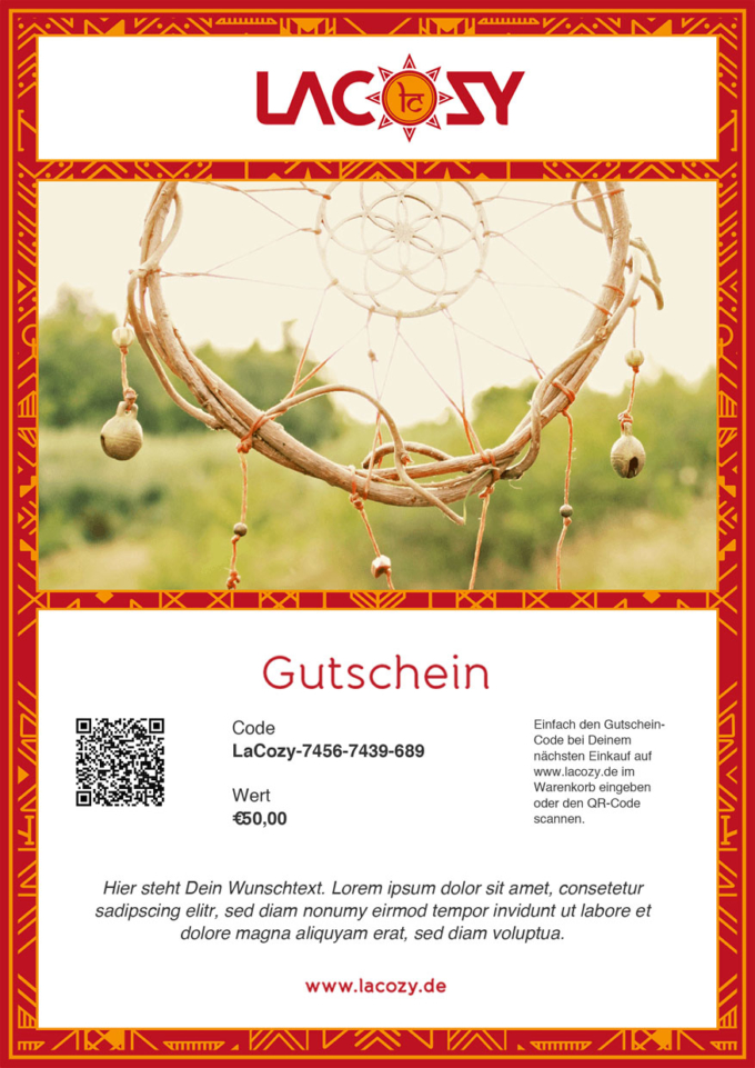 LaCozy Geschenkgutschein