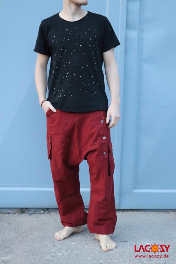 Haremshose Goa Sarouel | Unisex | Red – Bild 5