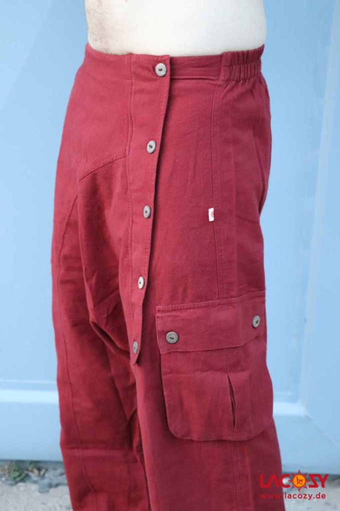 Haremshose Goa Sarouel | Unisex | Red – Bild 7
