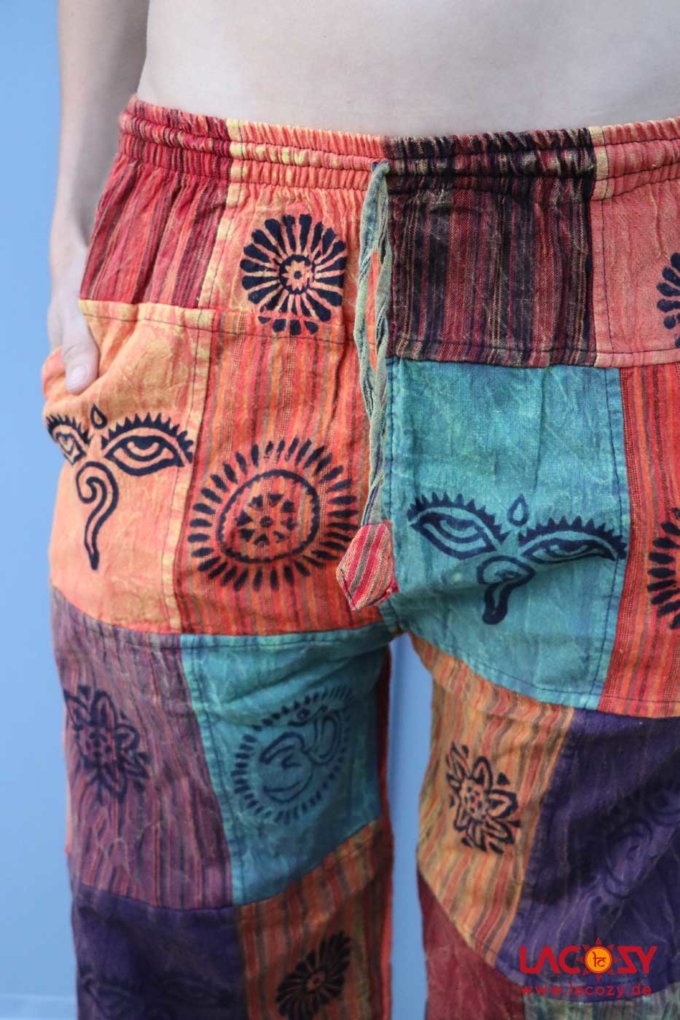 Patchwork Pumphose mit BLOCKDRUCK Damen – Bild 7
