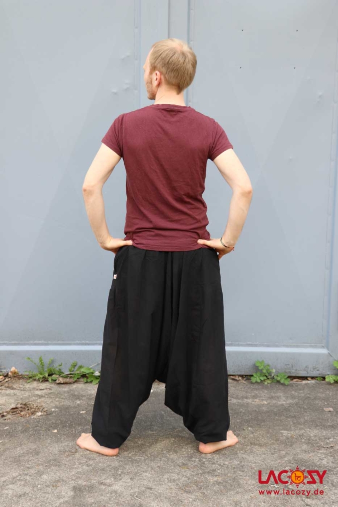 Haremshose Goahose UNO | Unisex | Schwarz – Bild 4