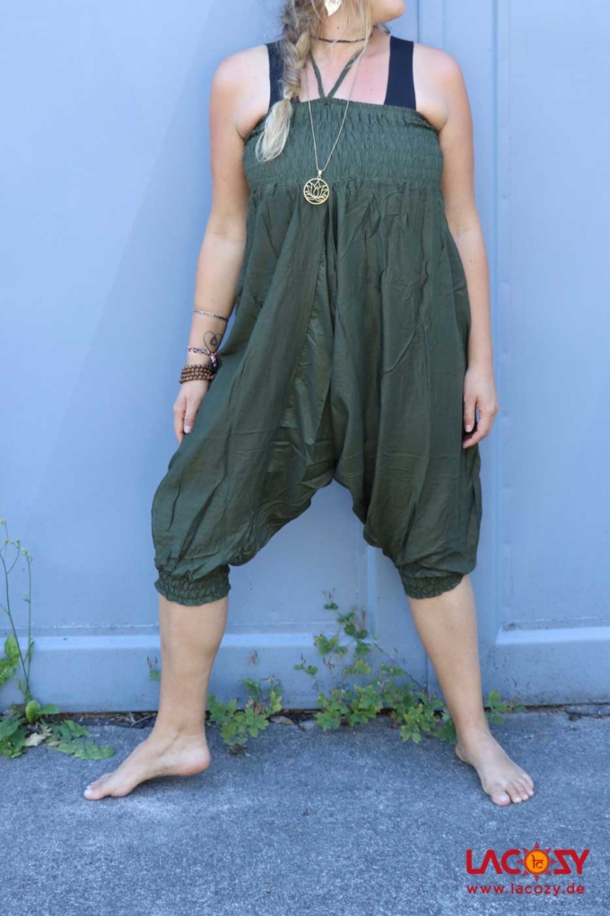 Alibaba Haremshose Hosenkleid Damen | Khaki – Bild 2