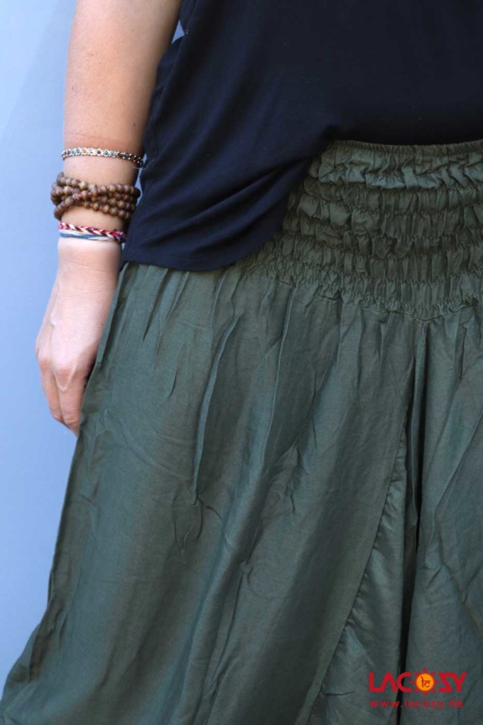 Alibaba Haremshose Hosenkleid Damen | Khaki – Bild 5