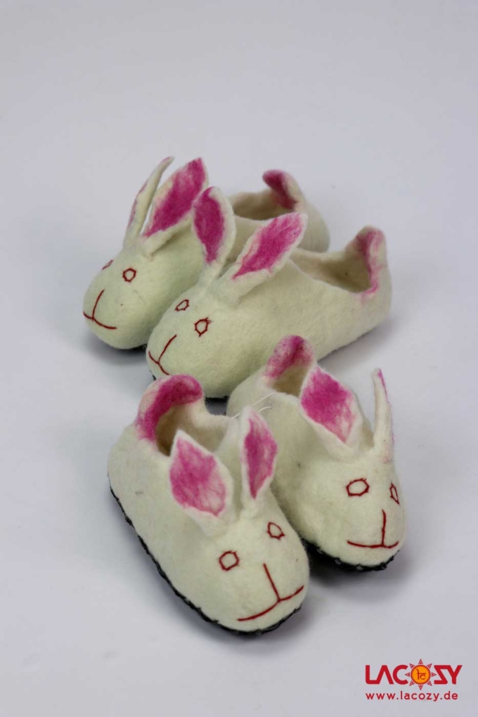 Filz-Hausschuhe BUNNY