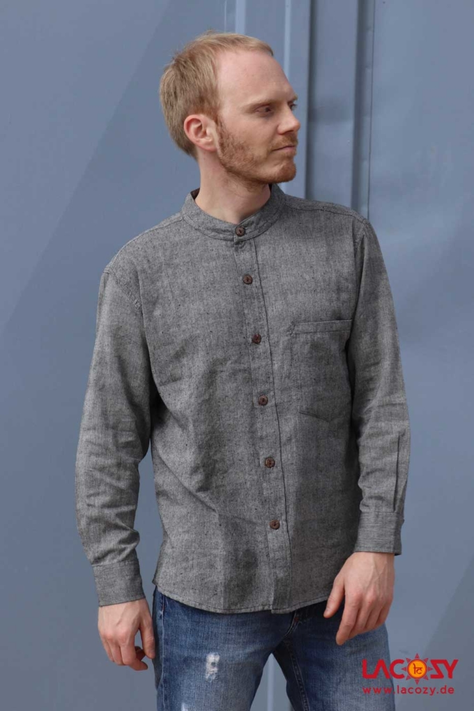 Herren-Hemd mit Manschetten | Grau